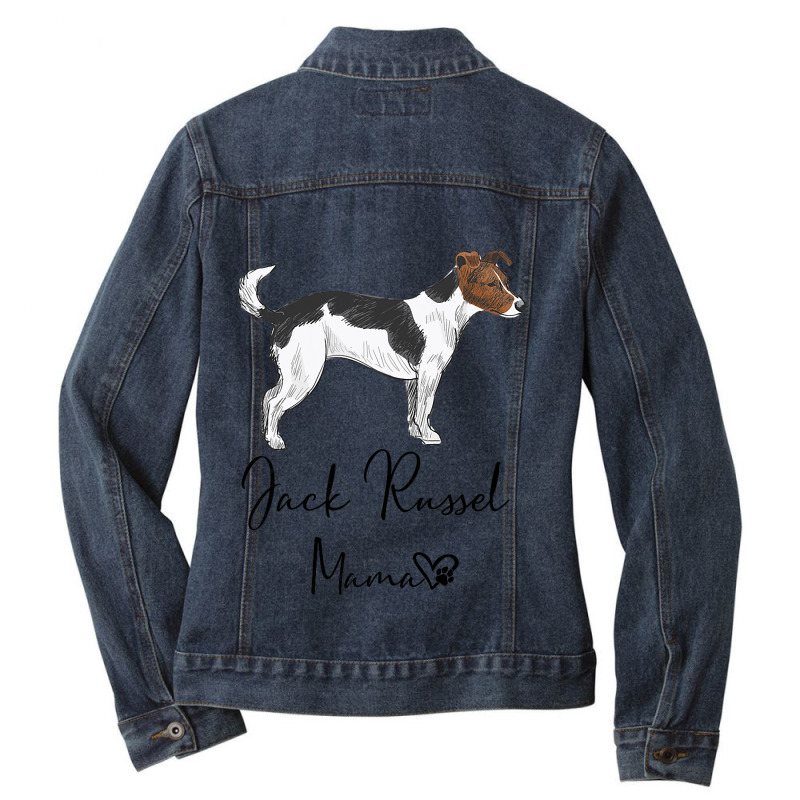 Jack Russel Mum Dog Mum Dog Woman Pet Gift Ladies Denim Jacket by ArabellMonk | Artistshot