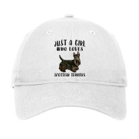 Im Just A Girl Who Loves Scottish Terriers Dog Lov Adjustable Cap | Artistshot