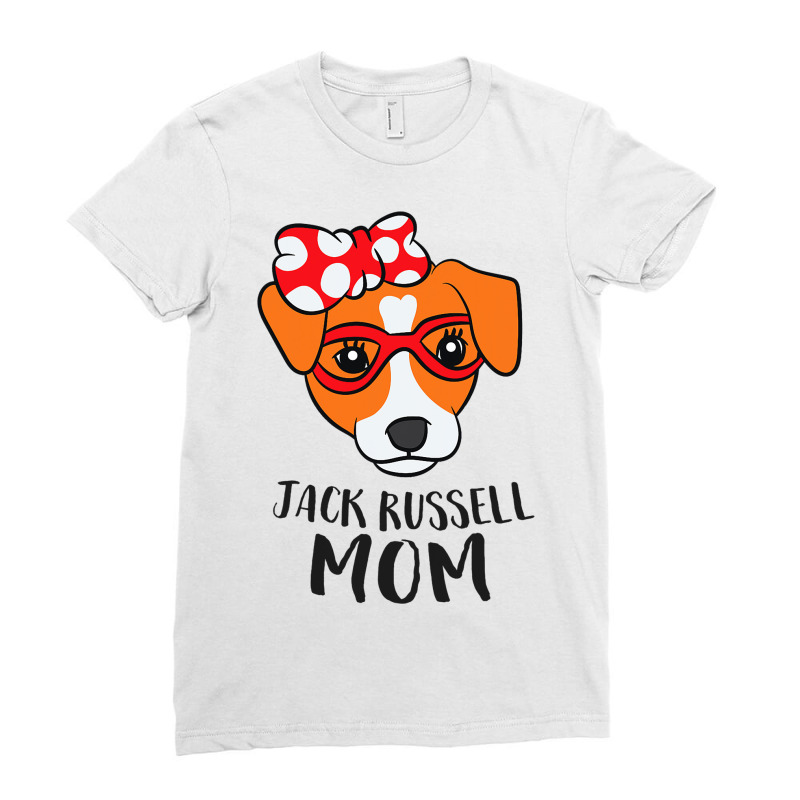 Jack Russel Terrier Mom Dog Jack Russell Mom Gift Ladies Fitted T-Shirt by NeirlLowry | Artistshot