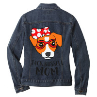 Jack Russel Terrier Mom Dog Jack Russell Mom Gift Ladies Denim Jacket | Artistshot