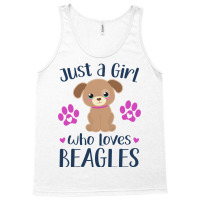 Just A Girl Who Loves Beagles Cute Puppy Dog Paw A Tank Top | Artistshot