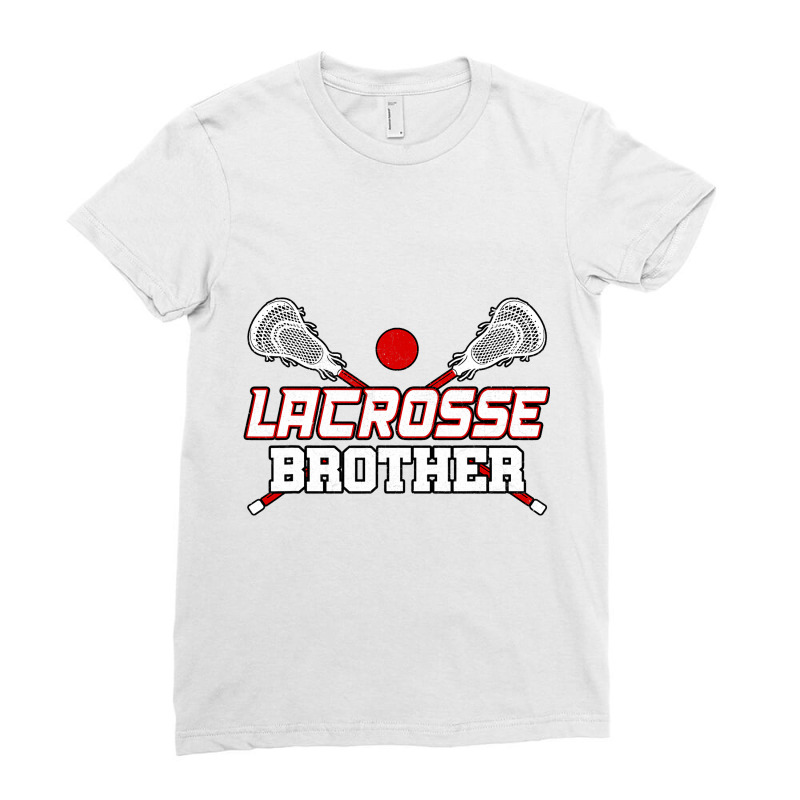 Lacrosse Brother Shirt For Boys Crossed Lacrosse S Ladies Fitted T-Shirt by DENISEWRIGHT | Artistshot