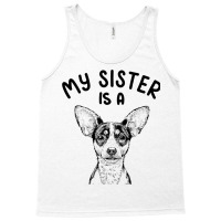 Kids My Sister Is A Rat Terrier Funny Dog Puppy Tank Top | Artistshot