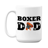 Mens Boxer Dad Boxer Dog Daddy 15 Oz Coffee Mug | Artistshot