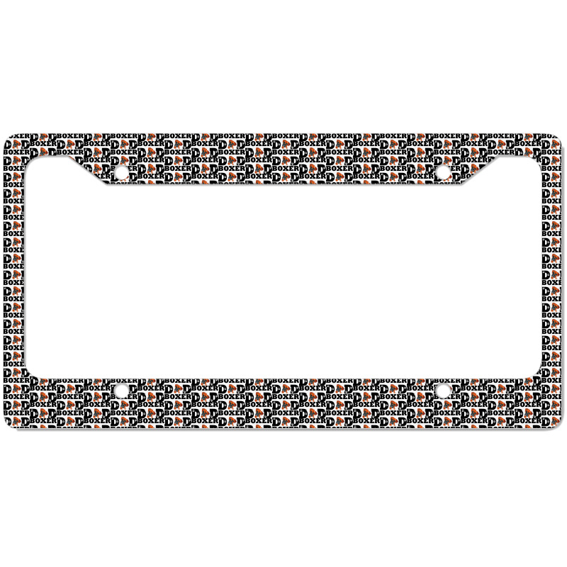 Mens Boxer Dad Boxer Dog Daddy License Plate Frame | Artistshot