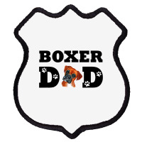 Mens Boxer Dad Boxer Dog Daddy Shield Patch | Artistshot