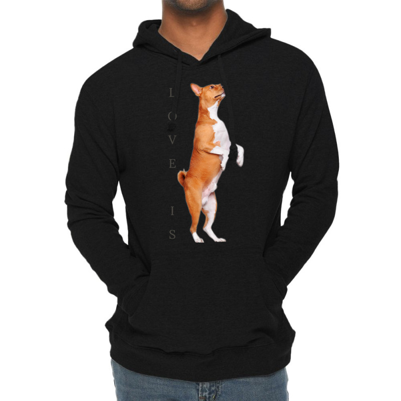 Love Basenji Shirt Dog Mom Dad Puppy Cute Pet Vale Lightweight Hoodie | Artistshot