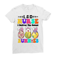 Ld Nurse I Deliver The Cutest Bunnies Happy Easter Ladies Fitted T-shirt | Artistshot