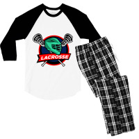 Lacrosse Lax Helmet Sticks Lax Sports Team Game Men's 3/4 Sleeve Pajama Set | Artistshot