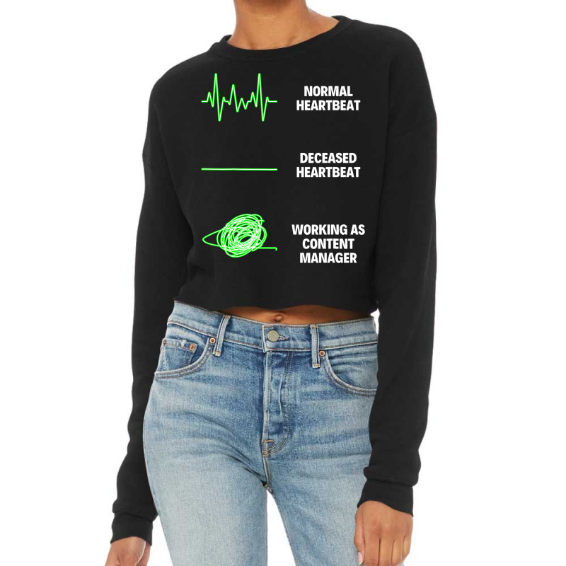 Content Manager Funny Content Writer Seo Articles Cropped Sweater by DilynnRinker | Artistshot