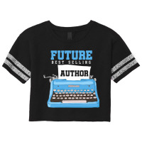 Become Author Writer Typewriter Book Gift Scorecard Crop Tee | Artistshot