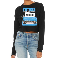 Become Author Writer Typewriter Book Gift Cropped Sweater | Artistshot