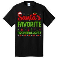 Christmas Santas Favorite Archaeologist Merry Xmas Basic T-shirt | Artistshot