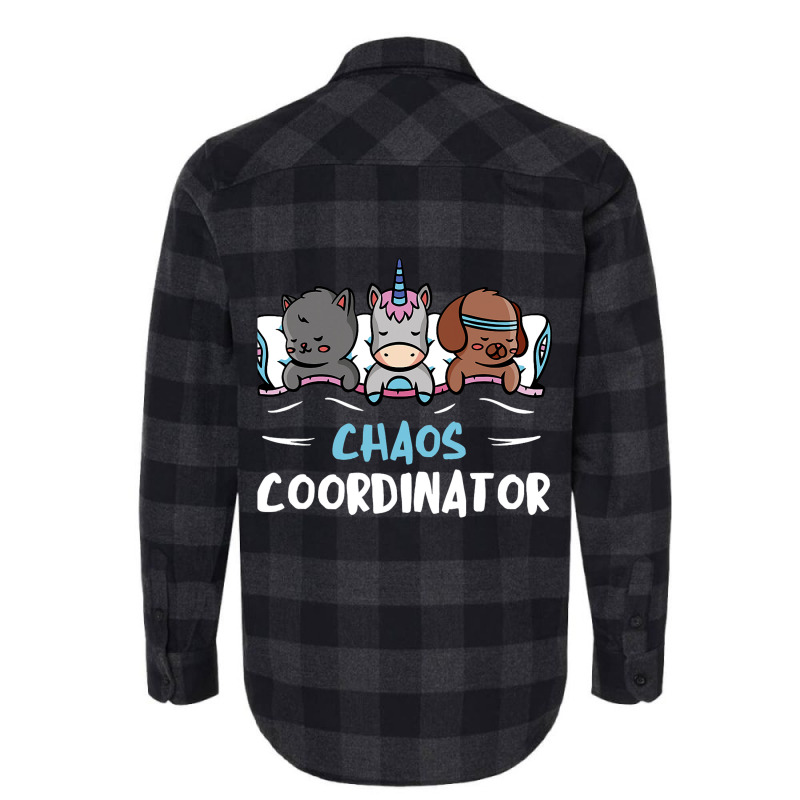 Chaos Coordinator Puppy Cat Unicorn Pet Sitter Pet Flannel Shirt | Artistshot