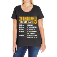 Contributing Writer Hourly Rate Contributing Edito Ladies Curvy T-shirt | Artistshot