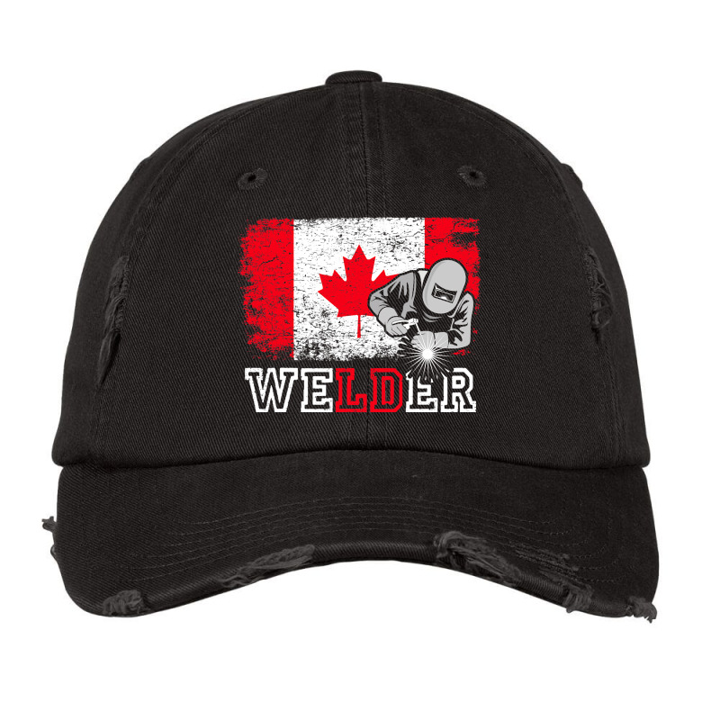 Canada Maple Leaf Metal Worker Canadian Welder Vintage Cap by EdwardVadez | Artistshot