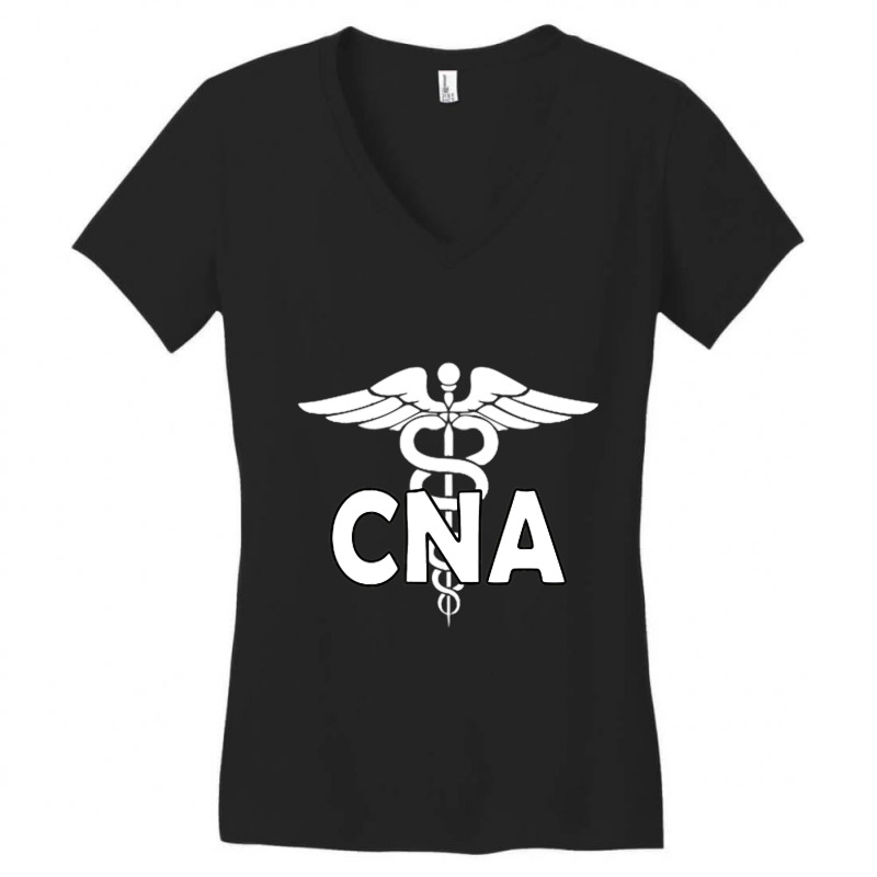 Cna Caduceus Certified Nursing Assistant Medical N Women's V-Neck T-Shirt by VailNatale | Artistshot