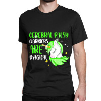 Cerebral Palsy Warrior Magical Unicorn Ataxic Gree Classic T-shirt | Artistshot