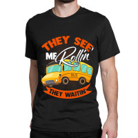 Bus School Drive Traffic Stops 4 Classic T-shirt | Artistshot