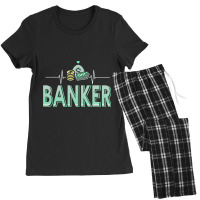 Cool Awesome Retro Heartbeat Of Banker Designs Pre Women's Pajamas Set | Artistshot