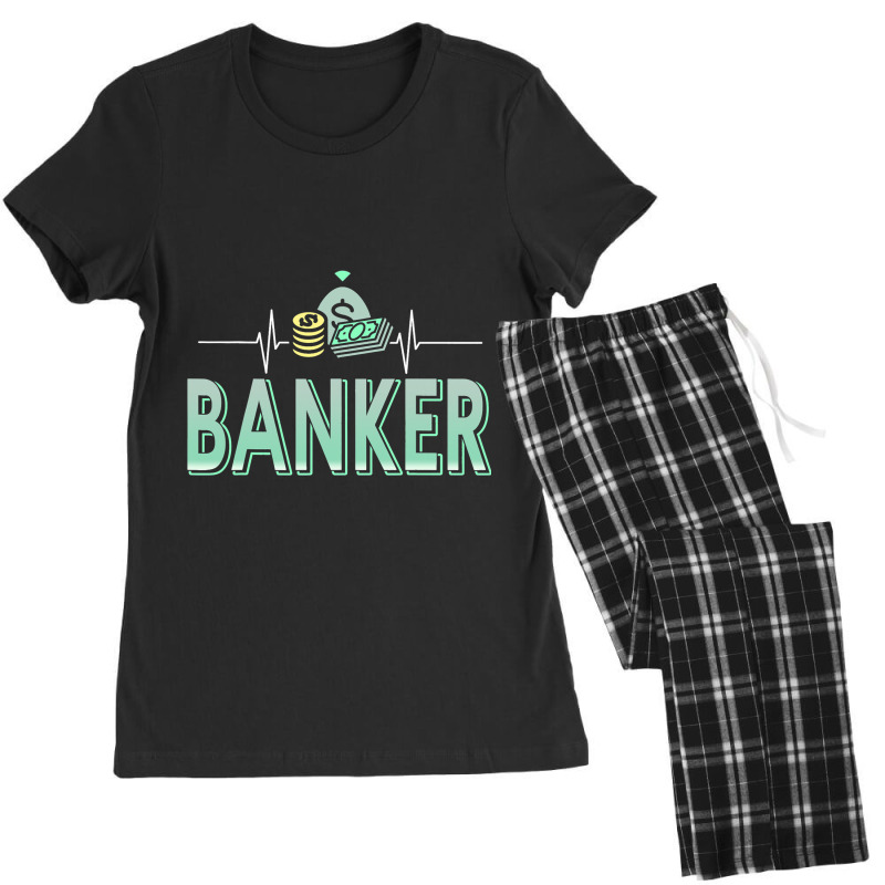 Cool Awesome Retro Heartbeat Of Banker Designs Pre Women's Pajamas Set by SweetCurl | Artistshot