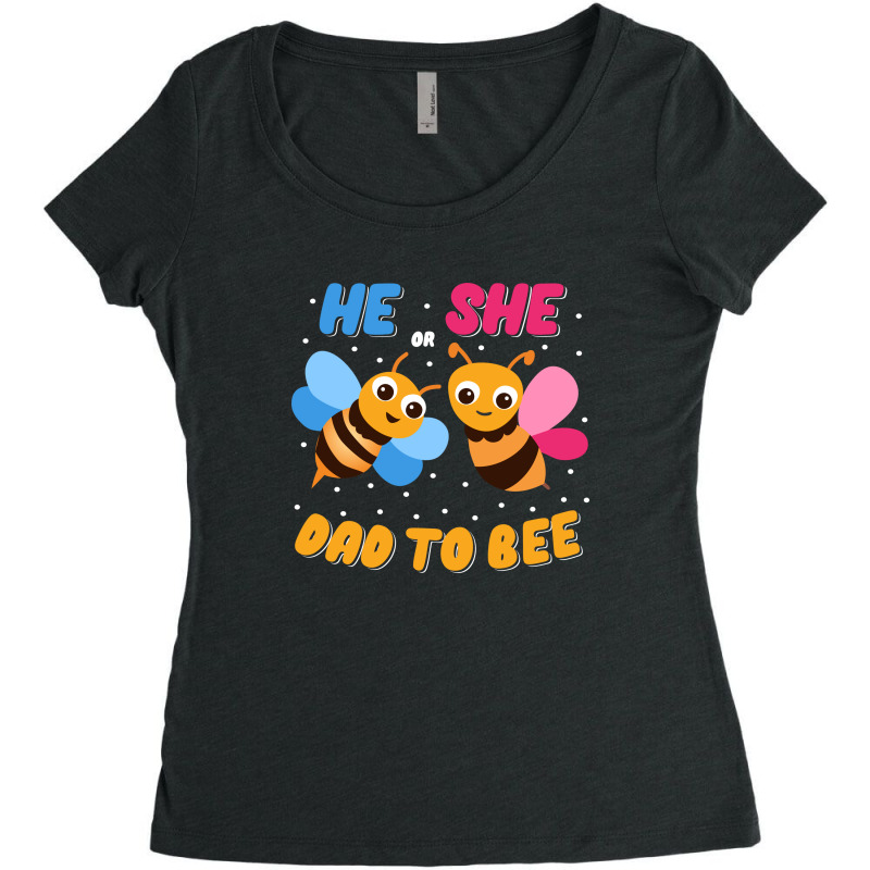 He Or She Dad To Bee Women's Triblend Scoop T-shirt | Artistshot