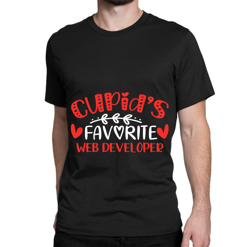 Cupids Favorite Web Developer Romance Couples Men  Classic T-shirt | Artistshot