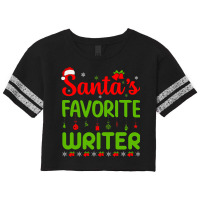 Cool Christmas Santas Favorite Writer Cute Merry X Scorecard Crop Tee | Artistshot