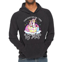 Christian Easter Unicorn Bunny Girls Kids Easter E Vintage Hoodie | Artistshot