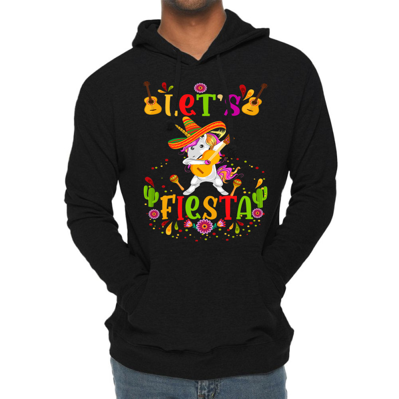 Cinco De Mayo Lets Fiesta Mexican Unicorn Lightweight Hoodie | Artistshot