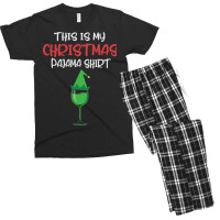 This Is My Christmas Pajama Wine Funny Xmas Men's T-shirt Pajama Set | Artistshot