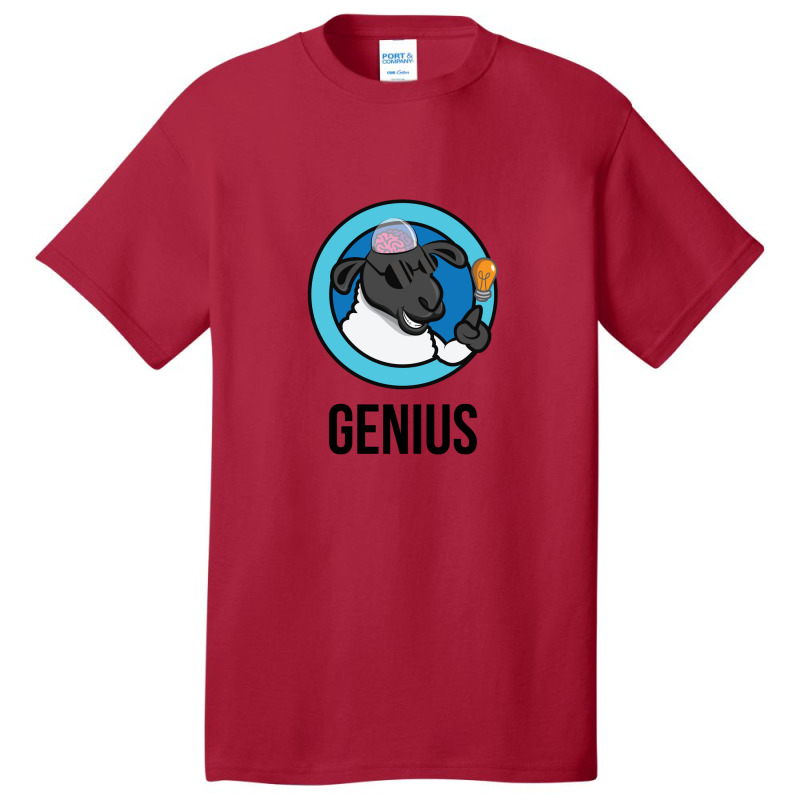 Genius Sheep Basic T-shirt by s4rt4 | Artistshot