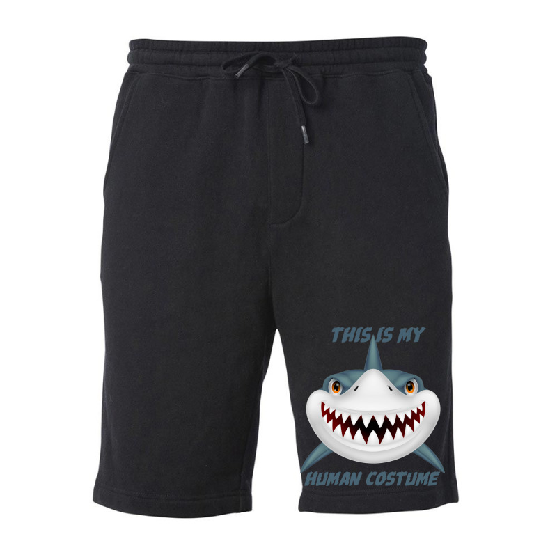 This Is My Human Costume Shark Fleece Short | Artistshot