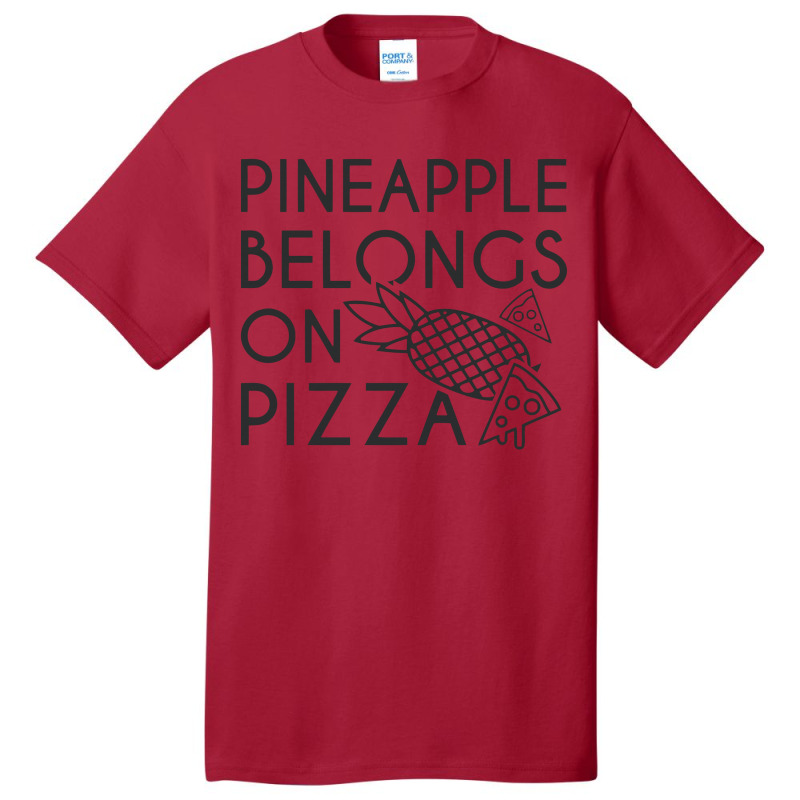 Pineapple Pizza Basic T-shirt | Artistshot