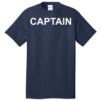 Shirt That Says Captain Text T Shirt Costume Gift Basic T-shirt | Artistshot