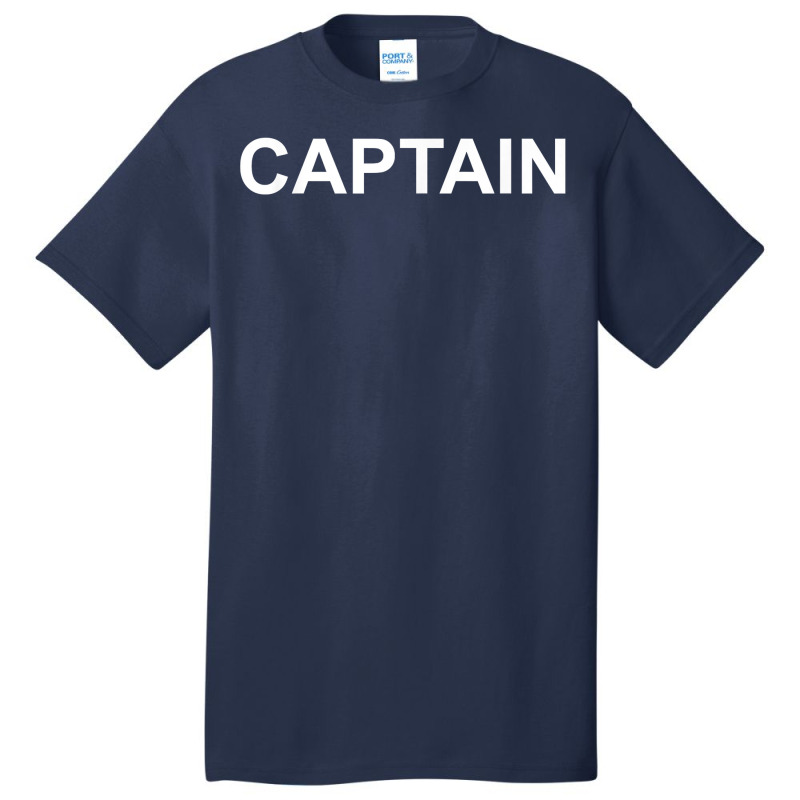 Shirt That Says Captain Text T Shirt Costume Gift Basic T-shirt | Artistshot