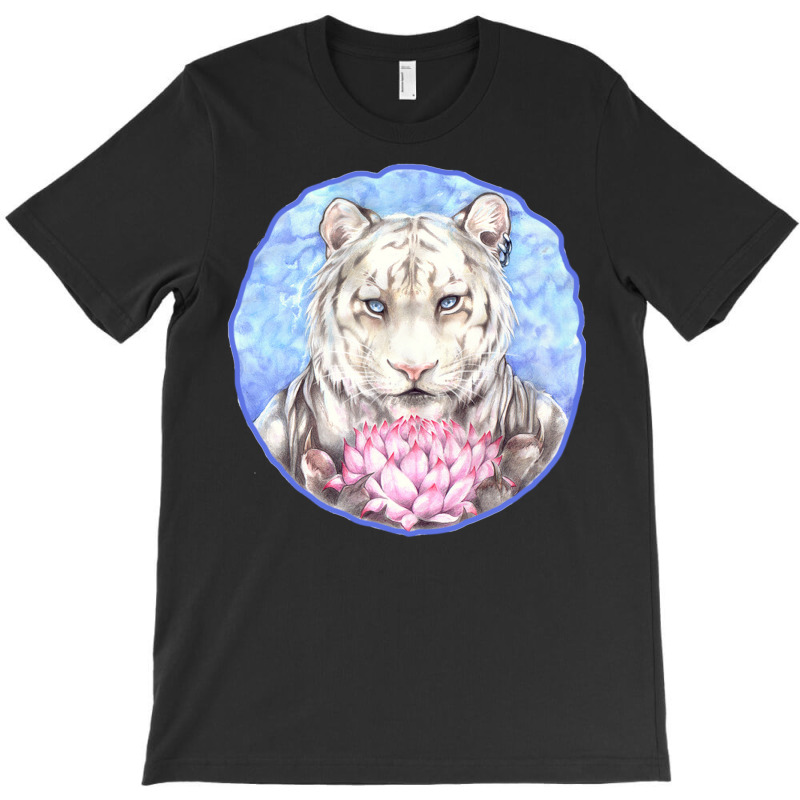 Tiger With Flowers New T-shirt | Artistshot