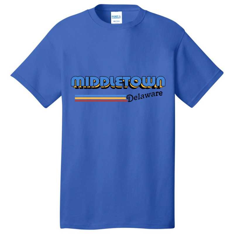 Middletown, Delaware Retro Styled Design Basic T-shirt | Artistshot