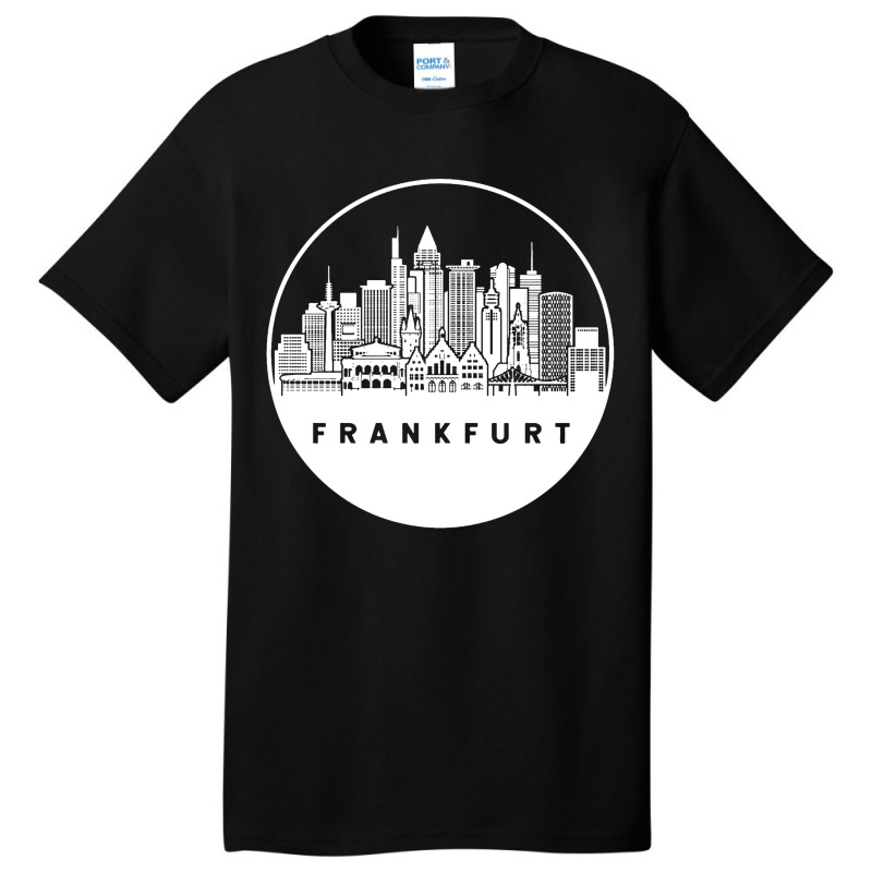 Frankfurt Germany Skyline Basic T-shirt | Artistshot