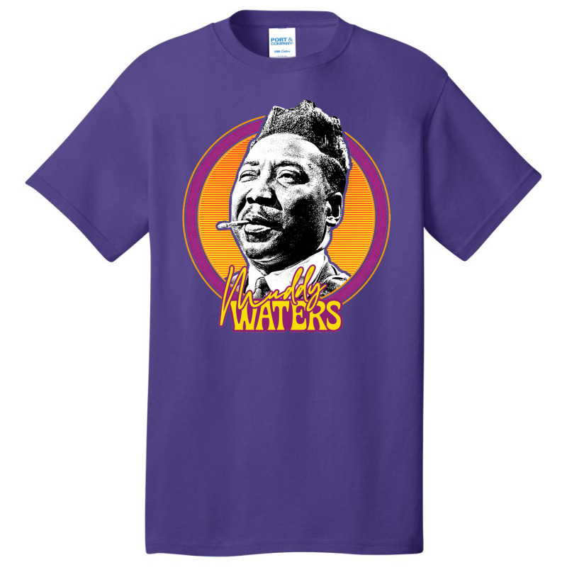 Muddy Waters Vintage Style Fan Art Design Basic T-shirt | Artistshot