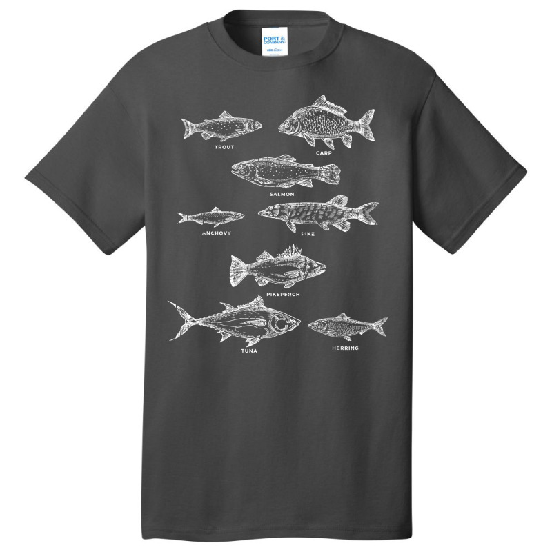 Fish Species Collection Biologist Fishkeeping Animal Fish T Shirt Basic T-shirt by bibonzgulnacqo | Artistshot