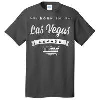 Born In Las Vegas Nevada Retro Vintage Usa Map Tee T Shirt Basic T-shirt | Artistshot