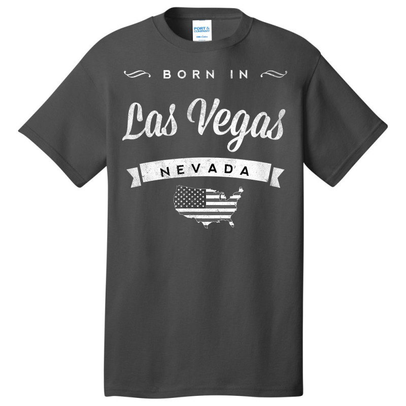 Born In Las Vegas Nevada Retro Vintage Usa Map Tee T Shirt Basic T-shirt | Artistshot