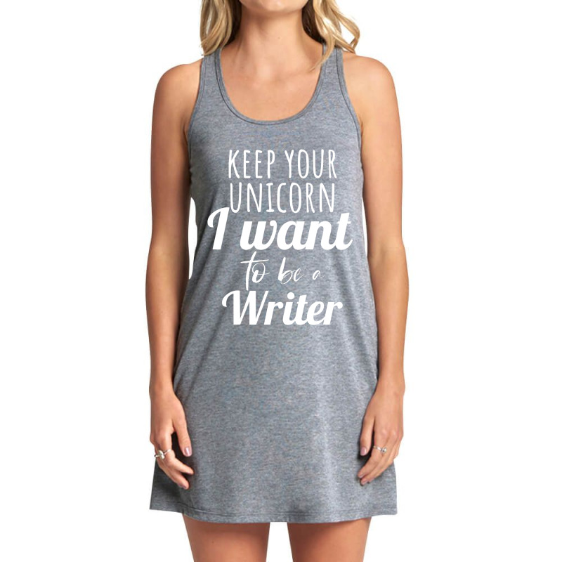 Career Day Tshirt For Girls Want To Be A Writer Em Tank Dress by LEVICARTAGENA | Artistshot