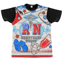 American Memorial Day Rn Registered Nurse Graphic T-shirt | Artistshot