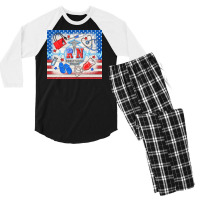 American Memorial Day Rn Registered Nurse Men's 3/4 Sleeve Pajama Set | Artistshot