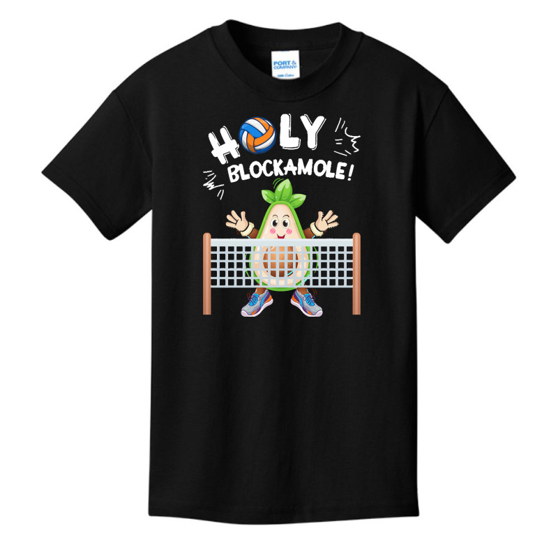 Funny Volleyball Lovers T  Shirt Holy Blockamole Funny Avocado Blocker Basic Youth T-shirt by abelwisoky990 | Artistshot