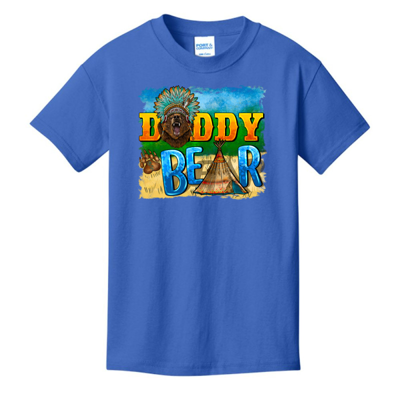 Daddy Bear Native Basic Youth T-shirt by BarkalooDesign | Artistshot