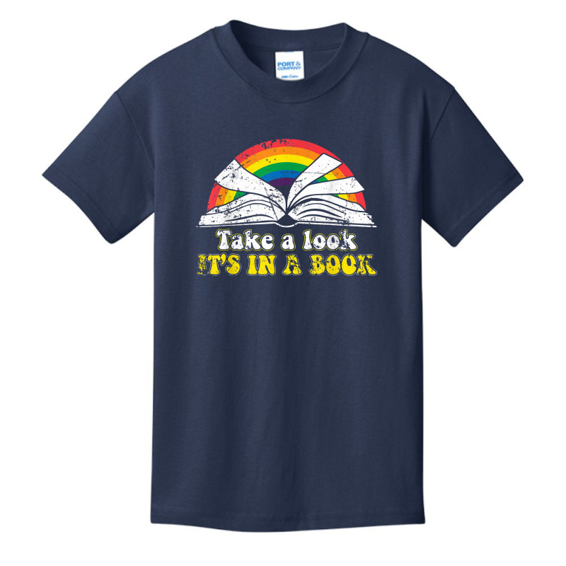 Love Reading Love Rainbows Gift Retro Rainbow Basic Youth T-shirt by jabaludden | Artistshot