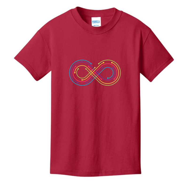 Rainbow Infinity Symbol Pride Autism Awareness Neurodiverse T Shirt Basic Youth T-shirt by longduong89 | Artistshot